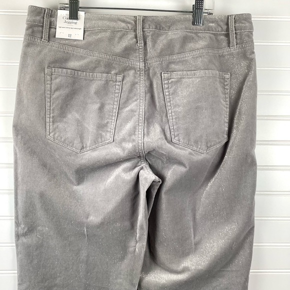 Talbots NWT Flawless Jeans Women's 12 Slim Ankle Gray Stretch Denim High Rise - Picture 7 of 10